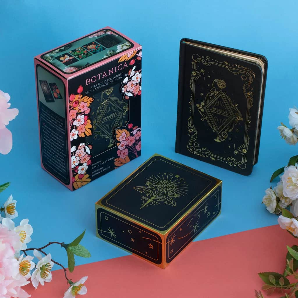 Botanica 的牌盒与展开牌面