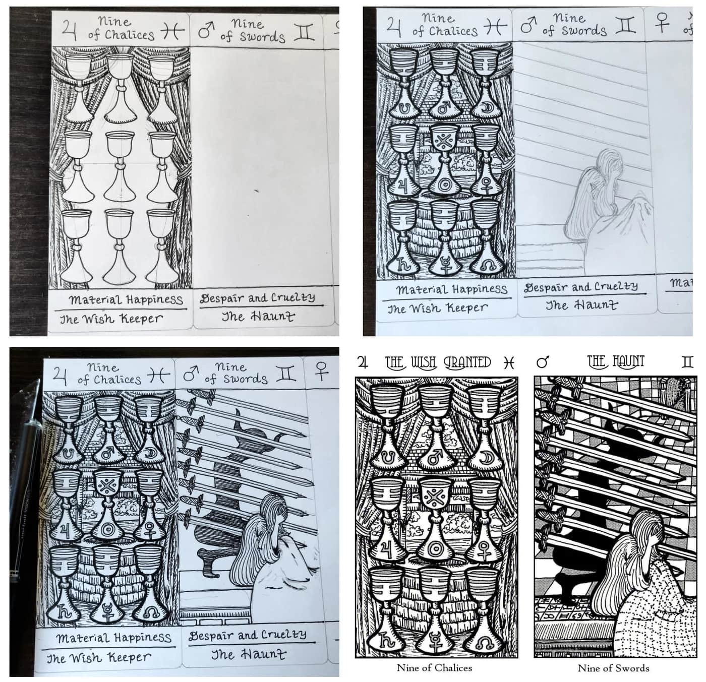 Spirit Keepers 数字牌的手绘制作过程